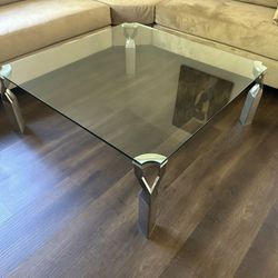 Large Glass Coffee Table