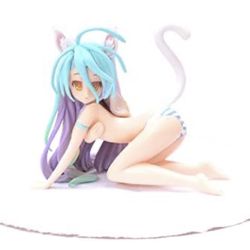 Anime Shiro Figure Statue Jibril/Shiro/Schwi Dola Action Model Statue Girl Figurine