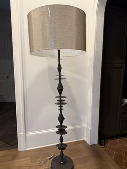 Currey and company brutalist floor lamp