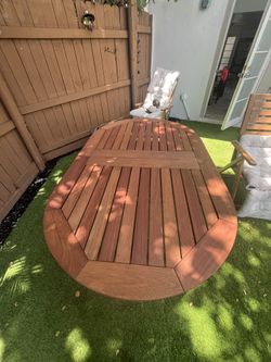 Outdoor Table With A Cover 