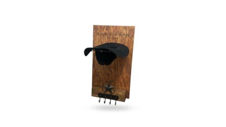 Handmade Cowboy Hat Rack & Key Holder | David Goggins Quote | Texas Decor