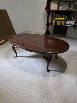 Solid wood coffee table