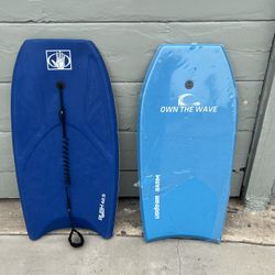 Pair Of Cheaper Boogeyboards Bodyboards  Boogey Boards.  Body Glove And A Brand New Lighter Board 42” And 42.5”