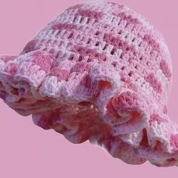 Pink Crochet Hat