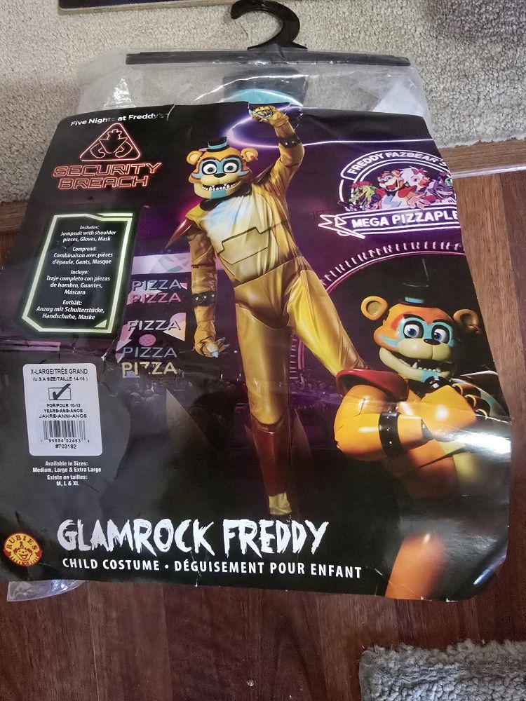 GLAMROCK COSTUME FIVE NIGHTS AT FREDDYS