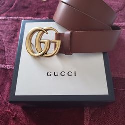 Gucci Brown Marmont Belt 1.5" Width 💋