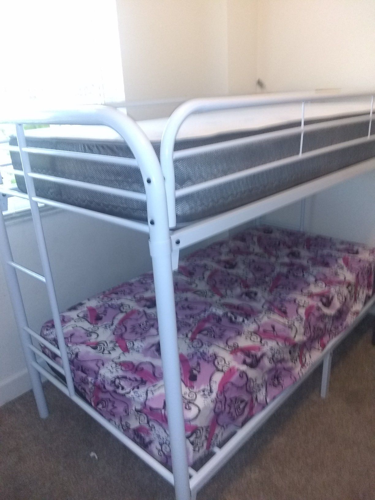 Twin over twins bunk beds frame and free delivery New in the box with the mattress and free set up