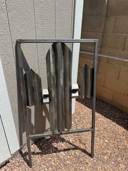 Metal cactus art