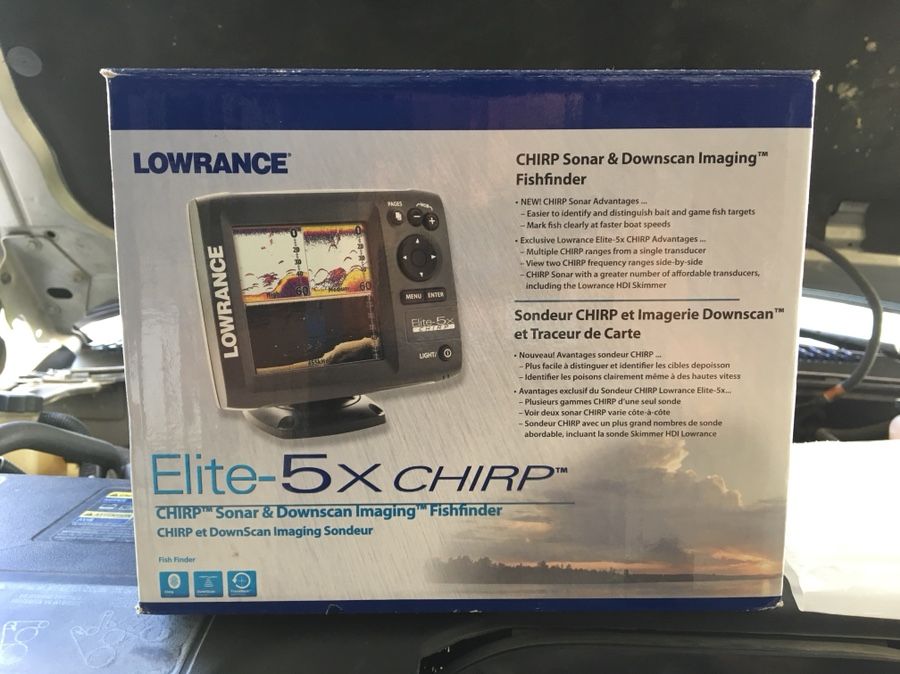Lowrance Elite 5x Chirp w/transducer Fish finder