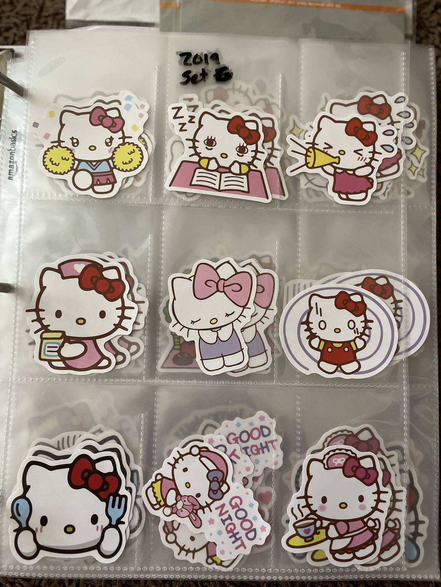 ‘2019-Set-G Sanrio Hello Kitty Stickers 9 In Sleeve