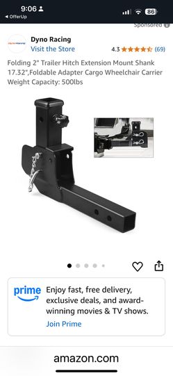 Extending Folding Hitch-$35