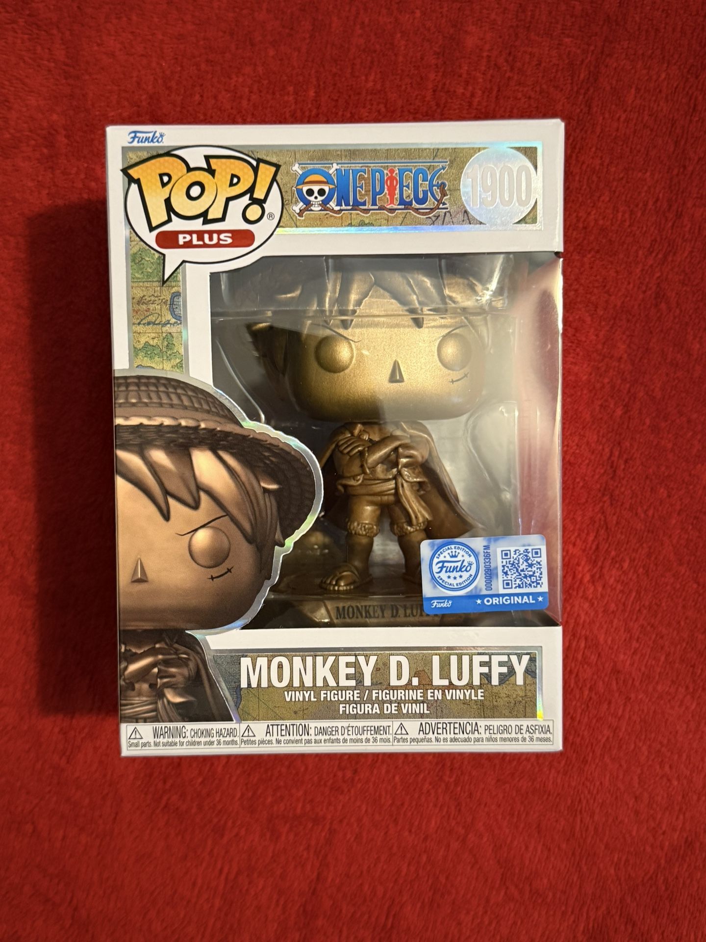 Funko Pop Plus Animation One Piece Monkey D. Luffy Bronze #1900 with Hardstack