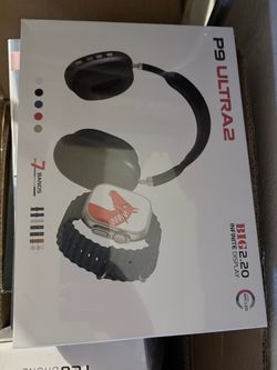 P9 Ultra2 Smartwatch and Headphones Combo