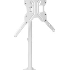 VIVO Ultra Wide TV Desk Mount for up to 55 inch Screens Weighing 66 lbs, Full Motion Height Adjustable Single Television Stand, White, STAND-V155CW