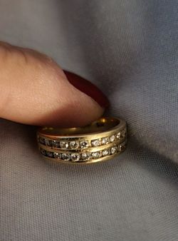 Wedding Band 14k Round Diamond Size 5