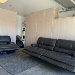 Oversized Gray Power Recliners - Free Delivery 