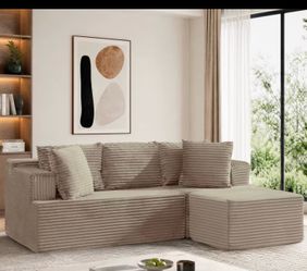 L shaped cloud sofa new beige