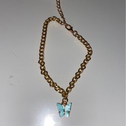 Butterfly ankle bracelet