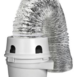 COSTWAY Compact 110V Electric Portable Clothes Stainless Steel Tub Laundry Dryer, for 4 Automatic Drying Mode, White/COSTWAY Secador de ropa portátil 