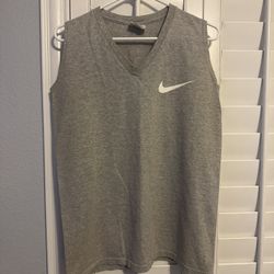 VTG Y2K EARLY 2000s WOMENS NIKE V NECK TANK TOP SIZE S