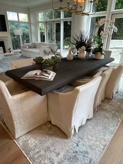 Restoration Hardware dining table and chairs