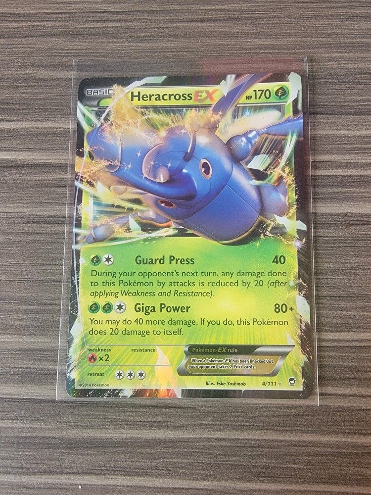 basic heracross pokemon card value Heracross EX XY3 097/096 SR Card main image 0