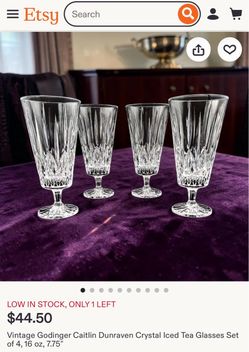 11 Vintage Iced Tea/Water Glasses