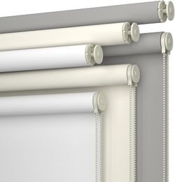Hidpriva No-Drill Blackout Roller Shade – 20" W x 75" H, White