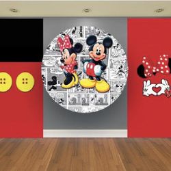 Backdrops Para Decoracion De Minie Y Mickey