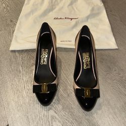 Salvatore Ferragamo Tri Color Heel Women’s 7.5