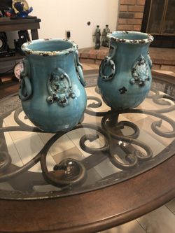 2 pair from HOME GOODS heavy ceramic vases 