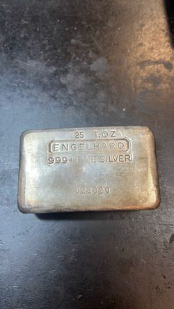 Engelhard 25 oz Fine Silver Bar