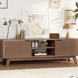 Modern Mid-Century TV Stand / Media Console – Brand New & Fully Assembled