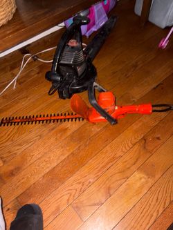 Black+Decker Electric Hedge Trimmer and Leaf Blower