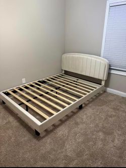 Queen Size Bed Frame Brand New In Box No Box Spring Needed