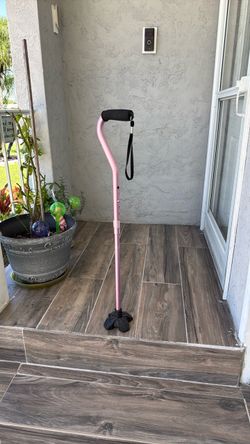 Stylish pink walking cane