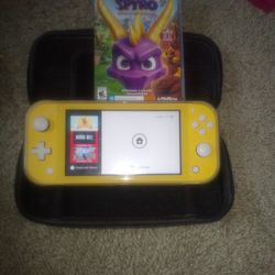 Nintendo Switch Light With Case And 1 Game