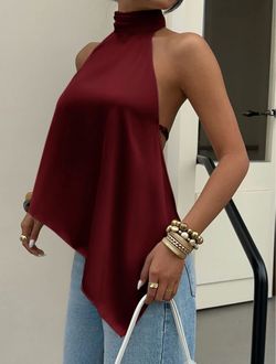 Burgundy cute dress top