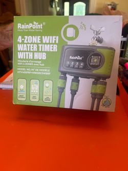Rain point 4 zone WiFi water timer with hub