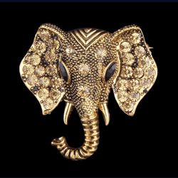 Vintage Elephant Brooch