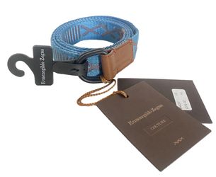 New Ermenegildo Zegna Men’s Woven Belt Size 34 EUR 90 Retail $395 NWT