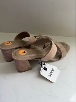 Tan Velvet Heels