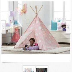 Glow in the dark pink and stars TeePee