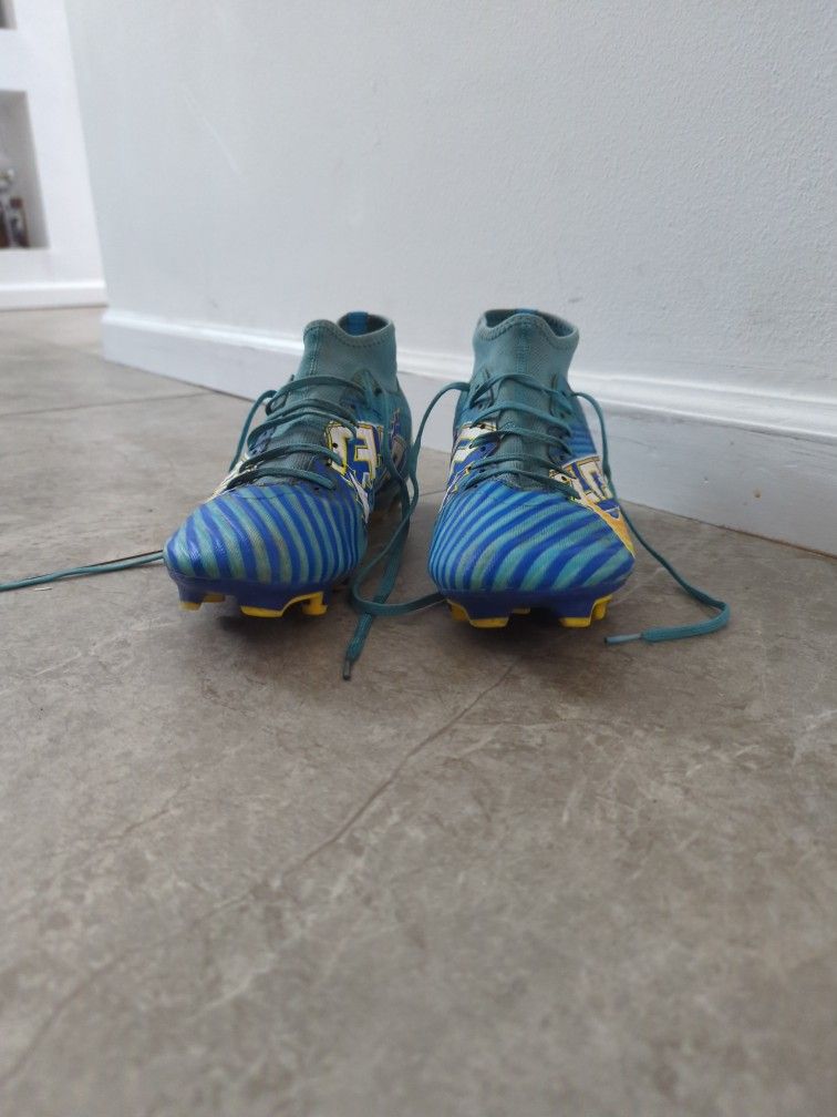 Blue Nike Mbappe Cleats Size 9 Men