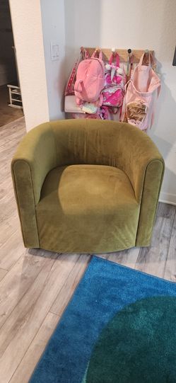 World Market Green Swivel Chair Set