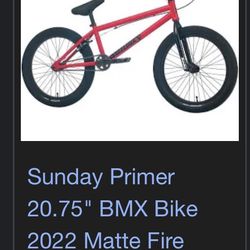 Sunday Bmx Bike 350 Obo 