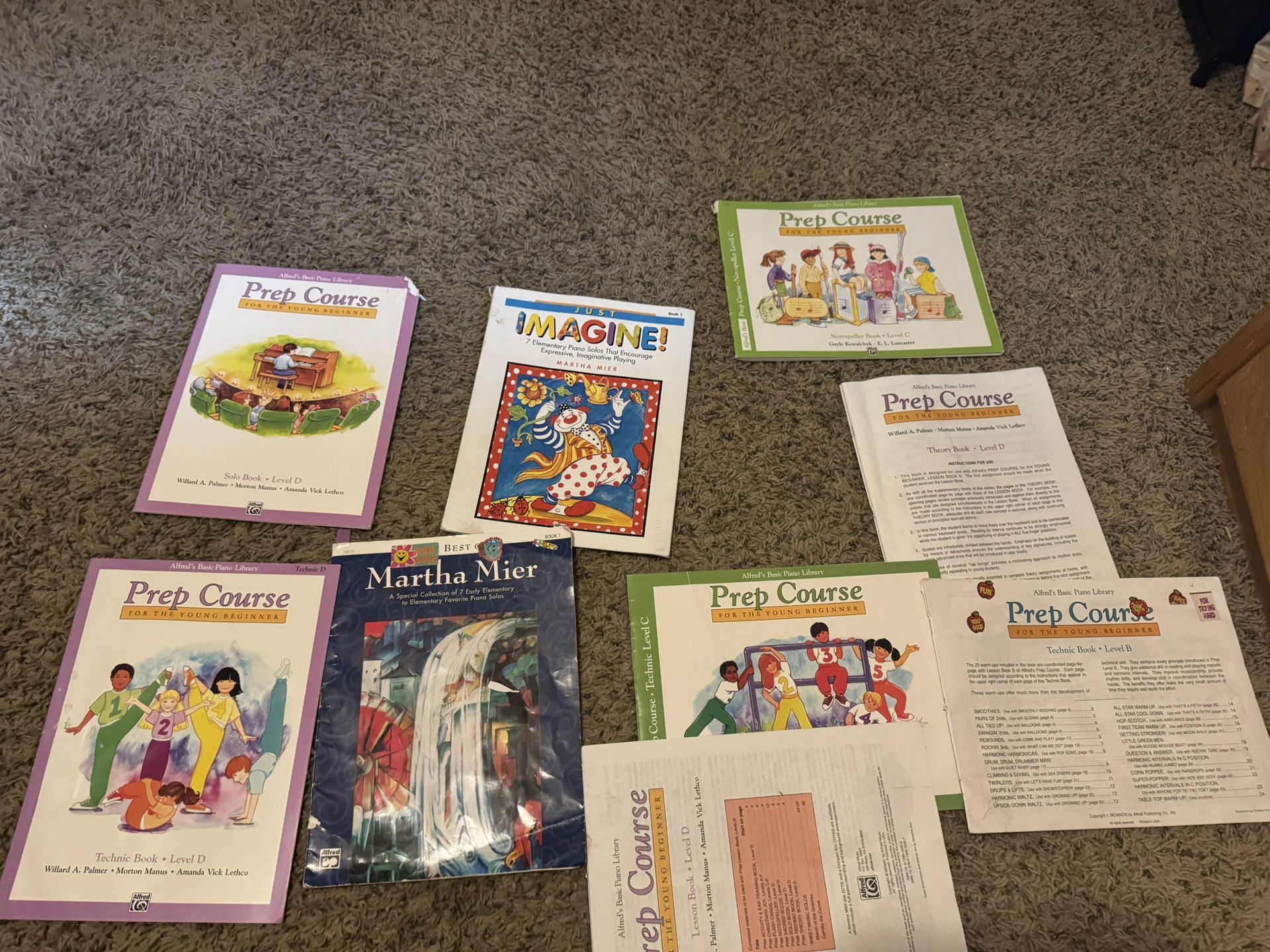 Piano lesson books