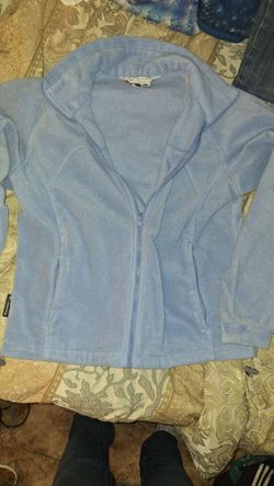Columbia Light Blue Fleece Zip-Up Jacket