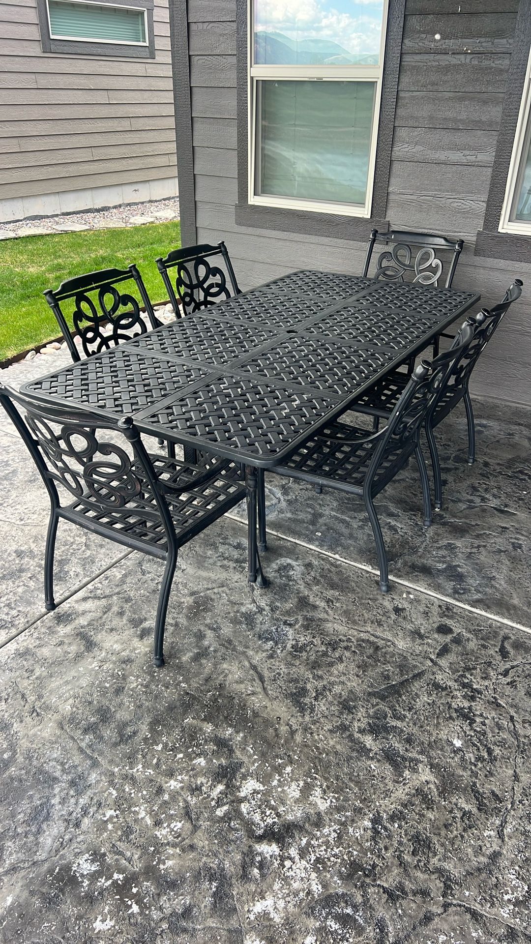 Outdoor Cast Iron Patio Set