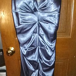 Sexy Silver Ruched Party Dress